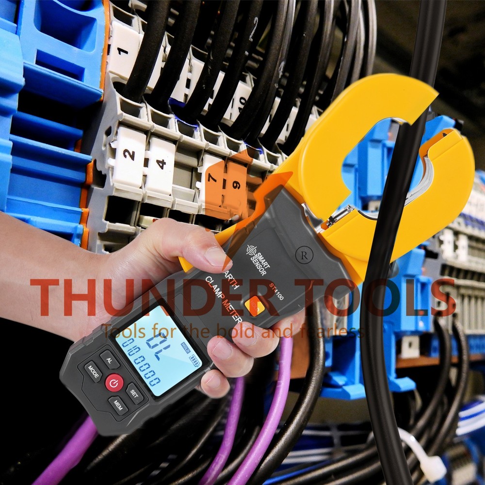 Thunder Tools SMART SENSOR Ground Earth Resistance Tester 0.01-500Ω 500