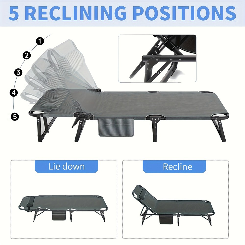 Portable Durable Foldable Single Bed with Comfort