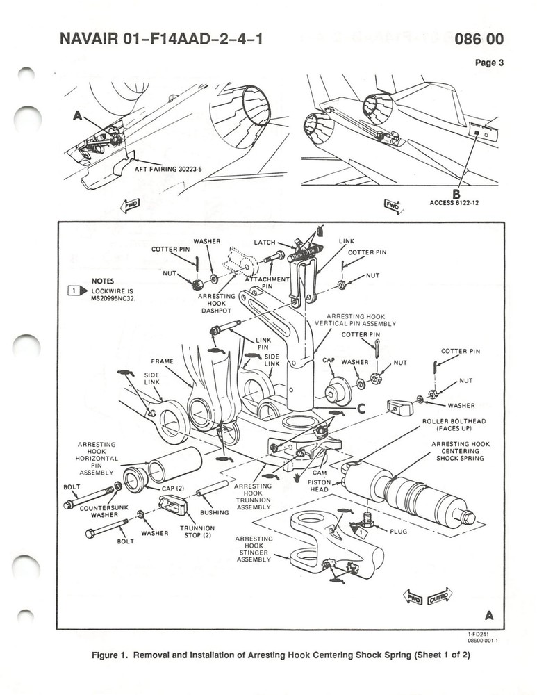 F-14D Super Tomcat 1995 Landing Systems Maint Flight Manual - CD