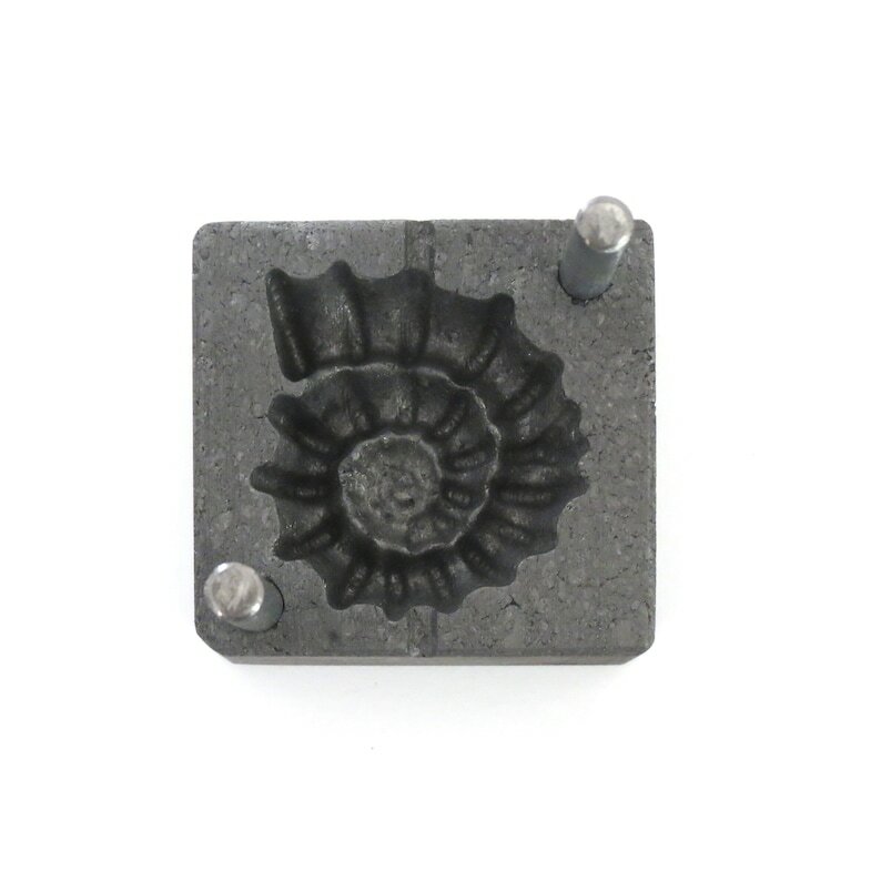 Graphite Press for Large Ammonite Shaped Lampwork Beads Making