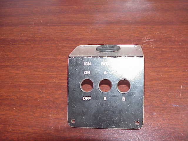Ignition On / Off, Ignition Box A&B& Coil Labeled Dash Switch Panel Plate NASCAR
