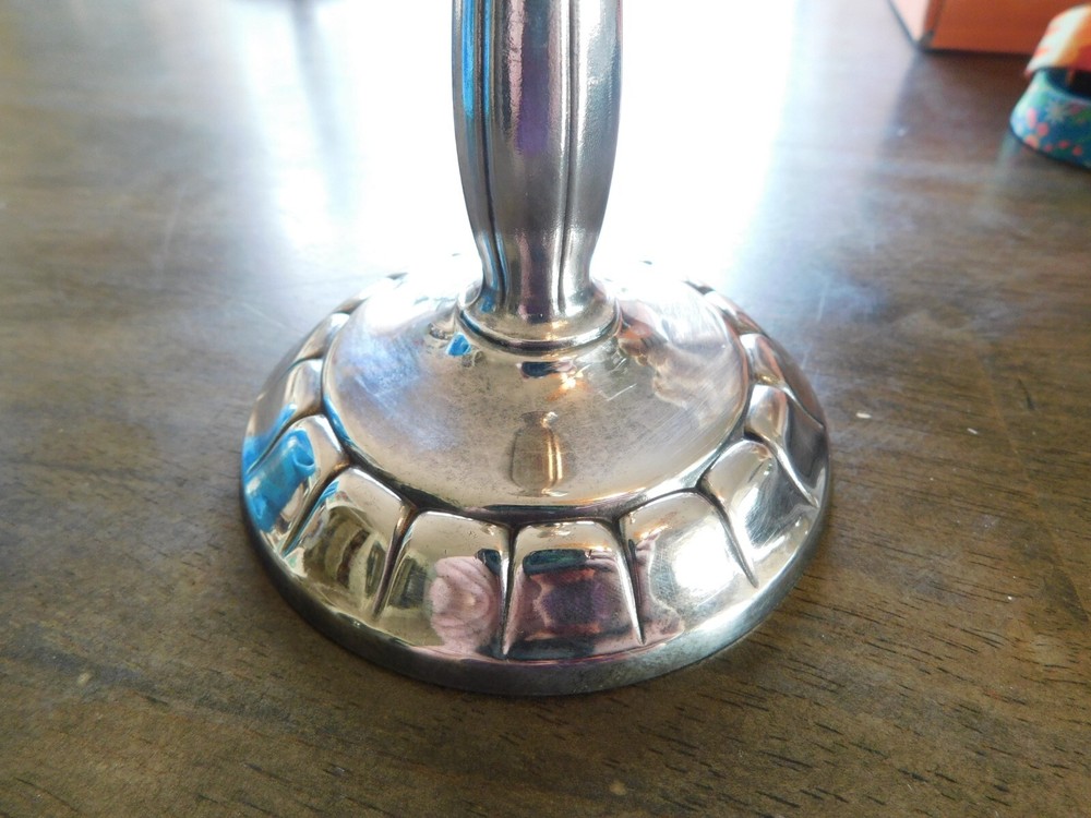 Vintage WM.A Rogers Silversmiths Oneida Candlesticks 6" Silver Plate