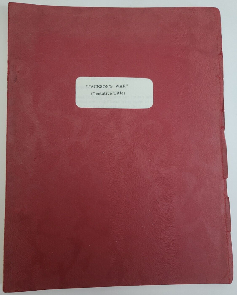 JACKSON'S WAR / Ray Rigby 1960's Unproduced Screenplay based on his own novel