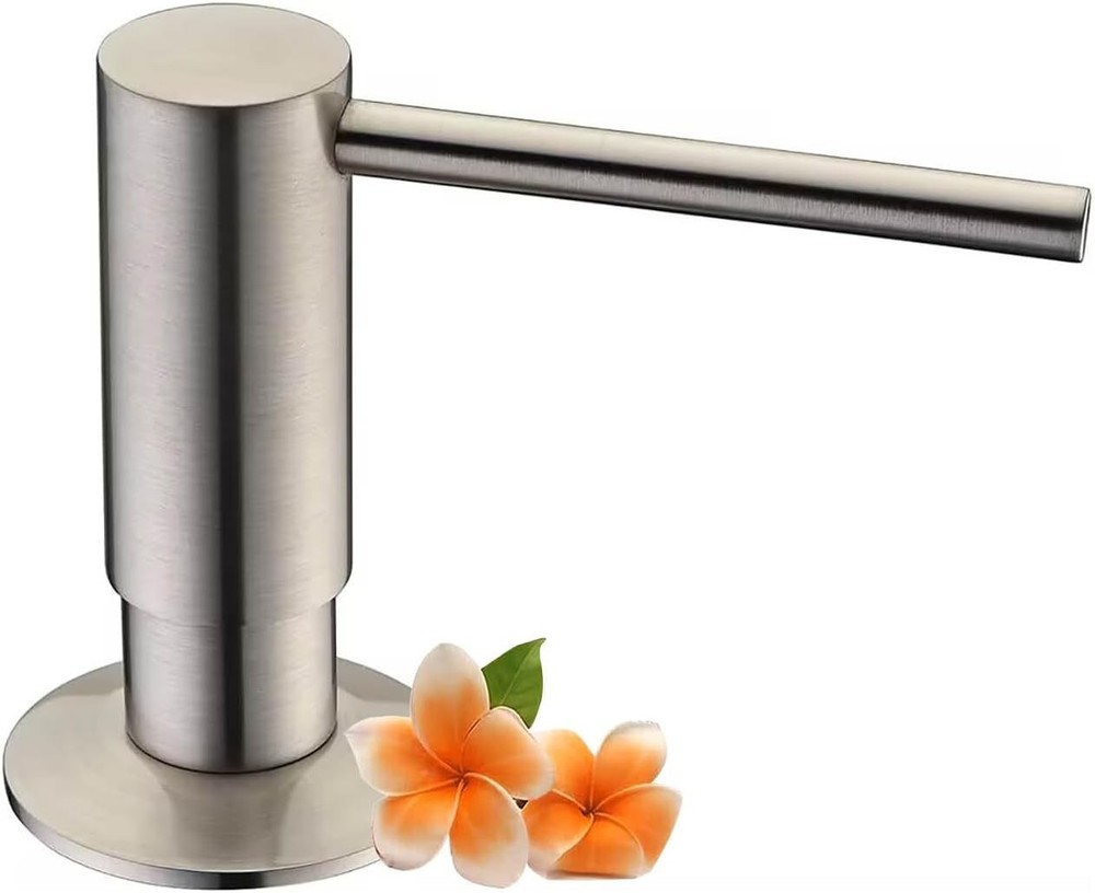 Built in Sink Soap Dispenser, Spot Resist Solid Brass De Mounted