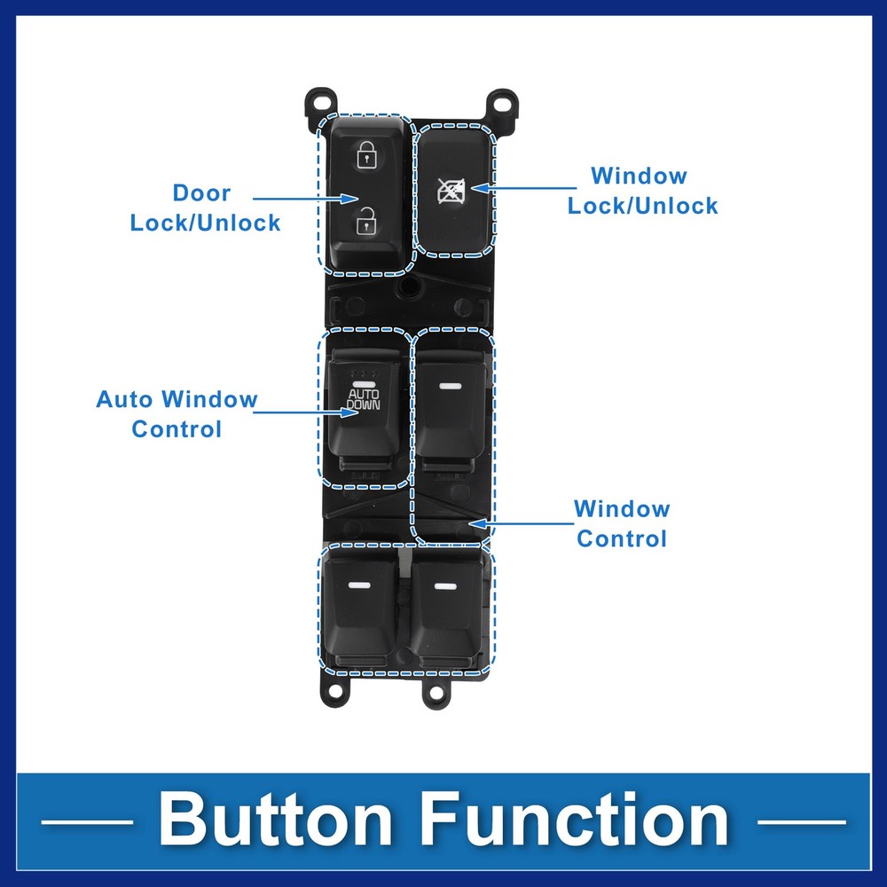 Front Left Power Window Switch for Kia Forte 2014-2018 Window Control Switch New