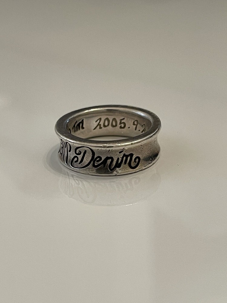 Bill Wall Denim Sterling Silver Ring US Size 8