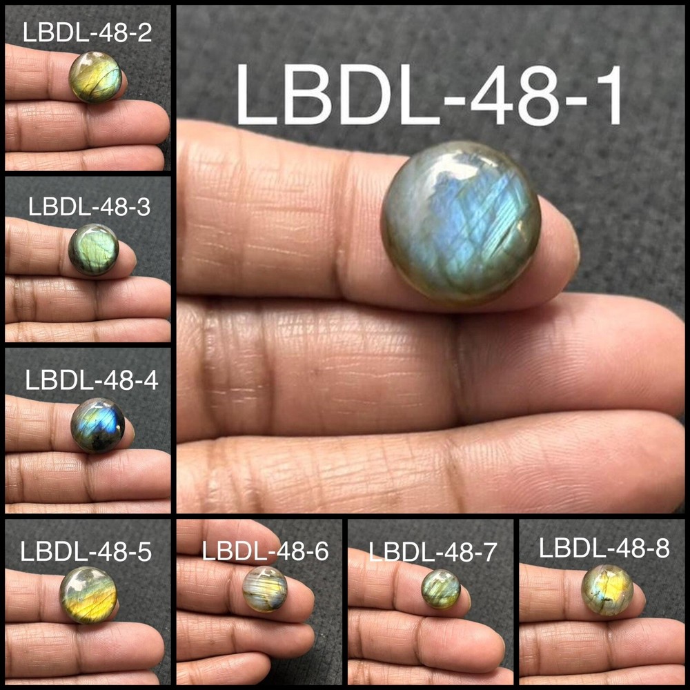 Labradorite Round Shape Gemstone Cabochon - LBDL-48