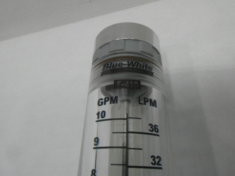 Blue White F410 Variable Area Flow Meter 1in 1-10gpm