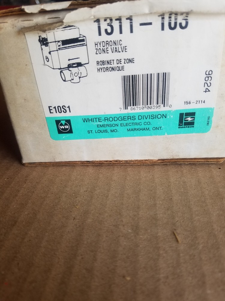 hydronic zone valve 1311-103 1in