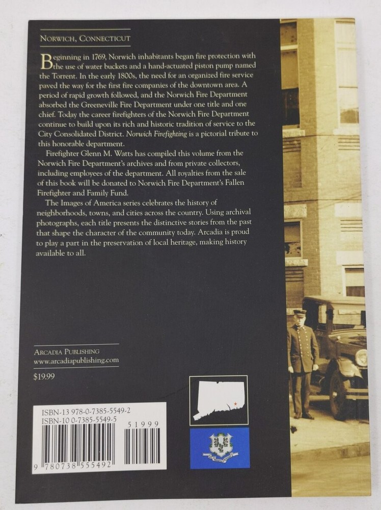 Norwich Firefighting Paperback Book By Glenn M. Watts EX