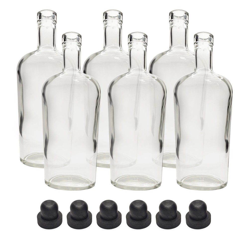 Home Brew Ohio Philadelphia Liquor Bottles and Corks Set of 6