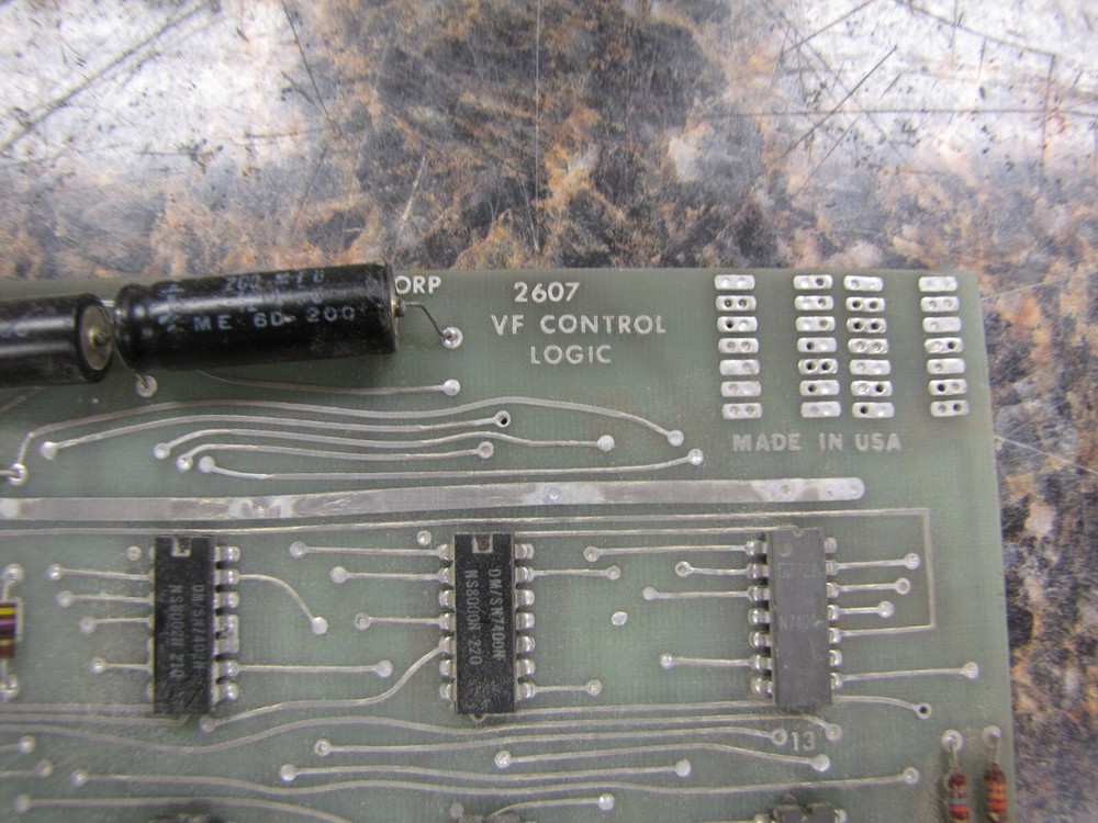 Vintage Early DATA PRINTER CORP 2607 VF Control Logic Computer Board