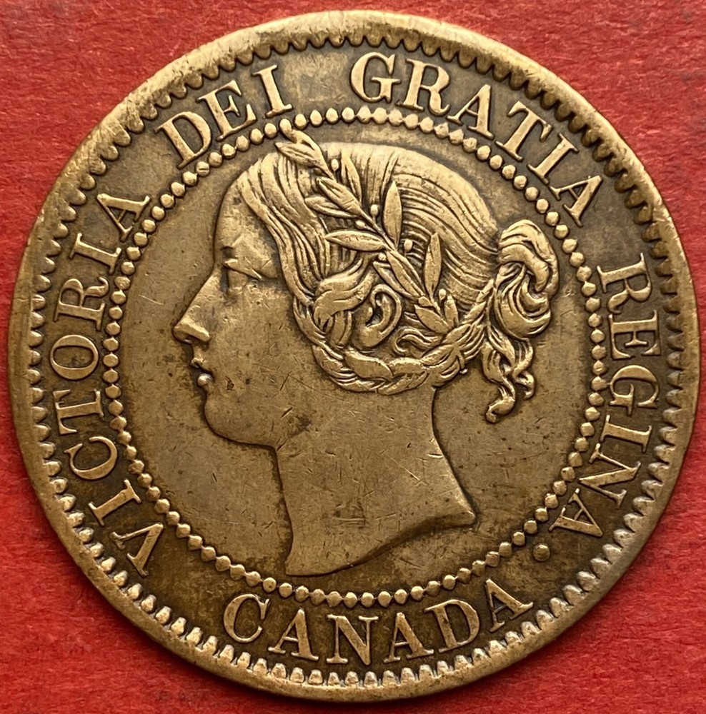 1859￼ Canada 1 Cent W9/8 Medal - EF - Lot#6845