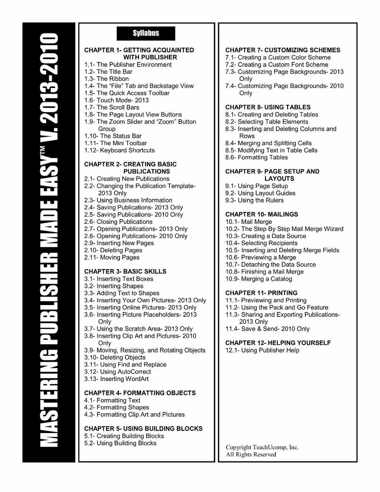 Learn Microsoft PUBLISHER 2013 2010 Training Tutorial DVD-ROM Course 4 Hours