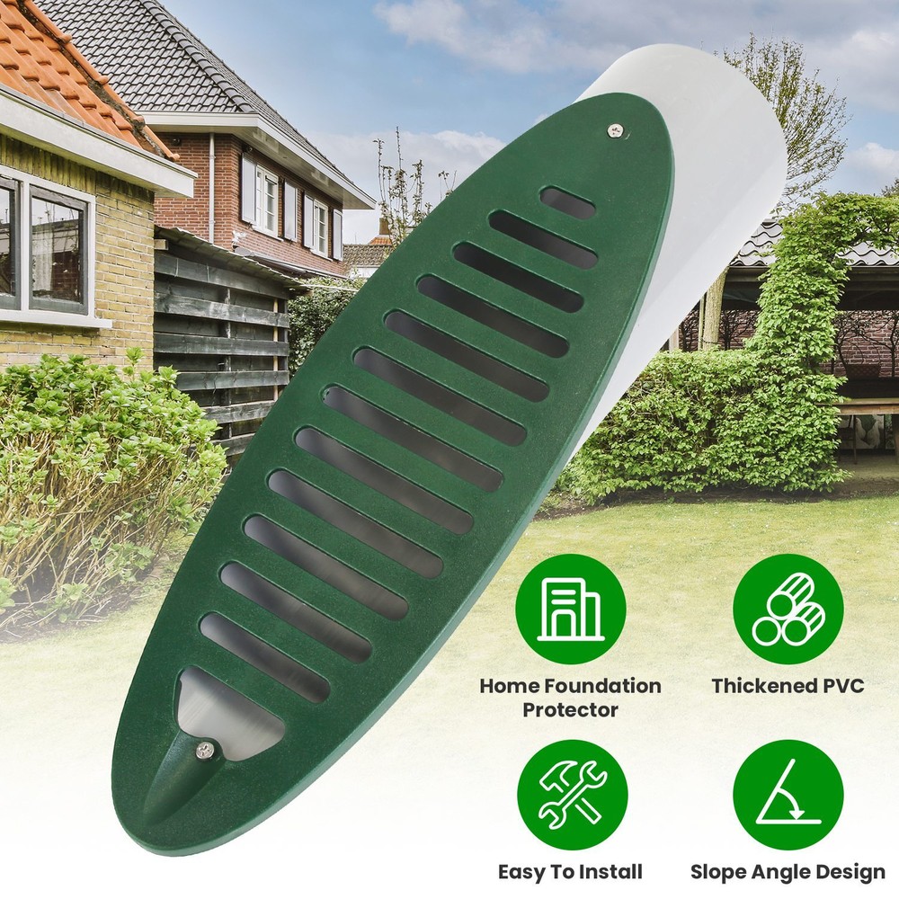Yard Angled Drain Grate Emitter for 4 inch Drainage Gutter Downspout Extensions