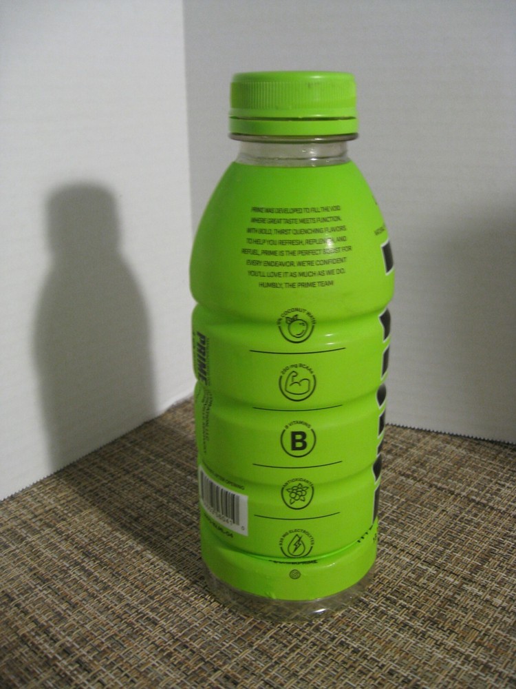Prime Hydration Drink Beverage By Logan Paul - EMPTY Bottle - Lemon Lime - 2022