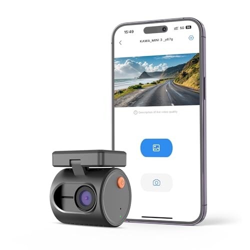 KAWA MINI3 Dash Cam 2K Compact Night Vision Voice Control WiFi G-Sensor