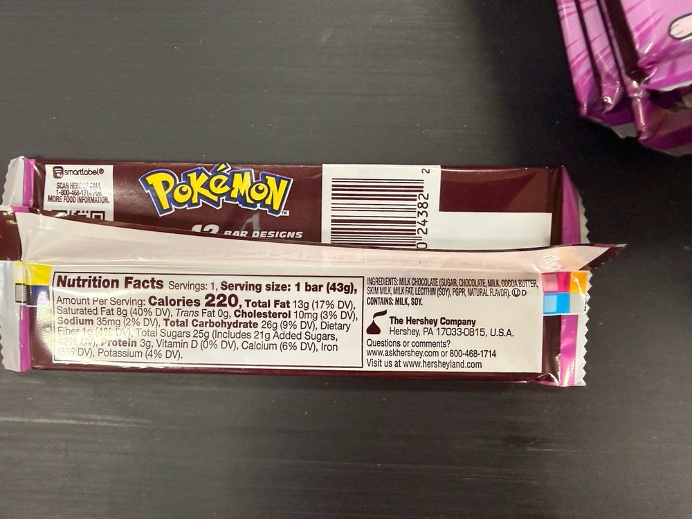 Limited Edition Pokemon Hershey Chocolate Bar #12 Mew