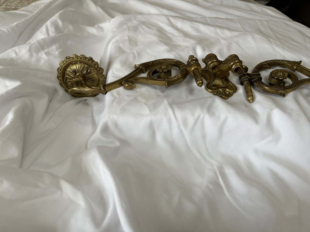 Antique Sconce Reproduction Solid Brass All Hand Made In VA.