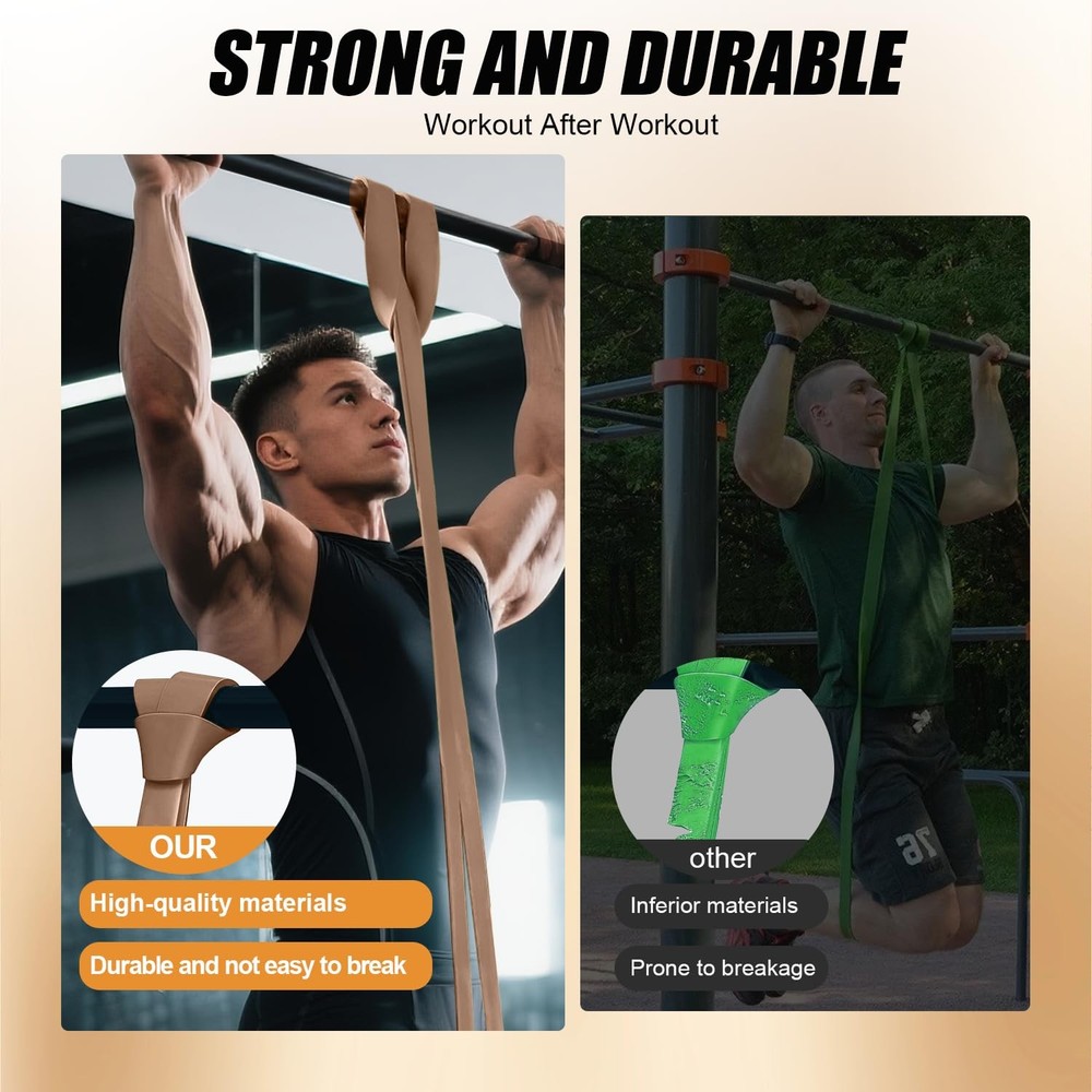 Resistance Bands,Pull Up Assist Bands Set with Handles, Exercise & Workout Ba...