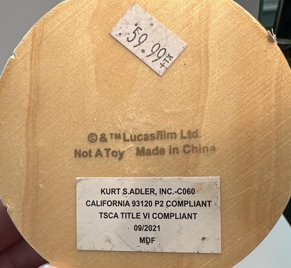 Star Wars Yoda in Santa Robe 9" Nutcracker