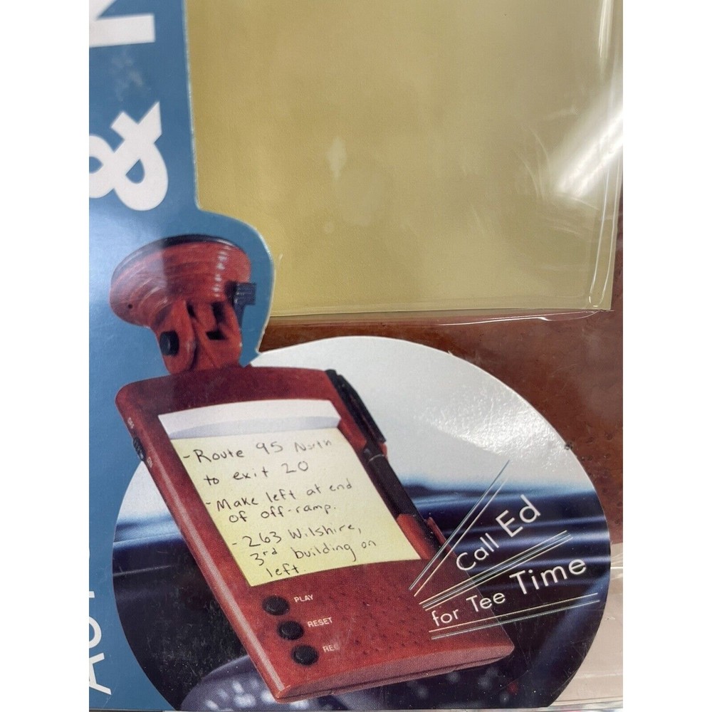 Voice Recorder and Note Pad by Auto Gadgets 2002 Marble Finish