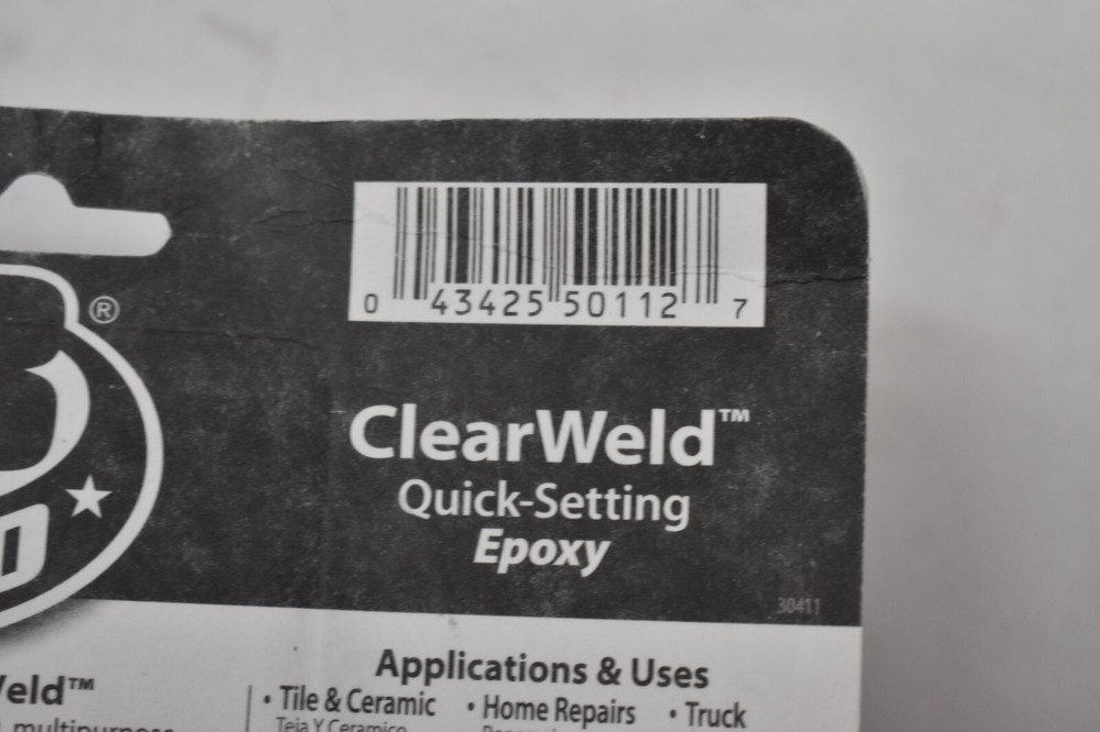 JB Weld Clear Weld Quick Setting Epoxy 25ml Transparent Yellow Multi Purpose Use