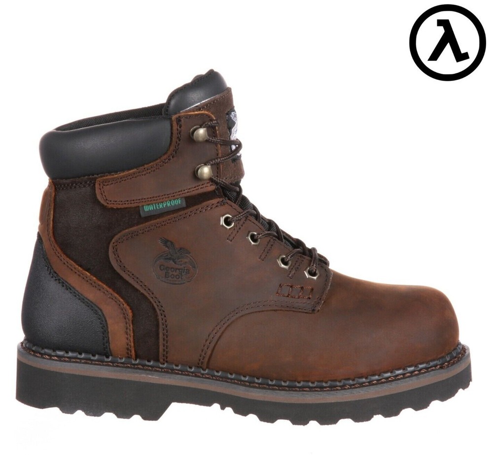 GEORGIA BOOT BROOKVILLE WATERPROOF WORK BOOTS G7134 - ALL SIZES - NEW