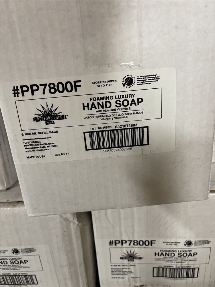 Performance Plus Foaming Antibacterial Hand Soap, 1000ML, 6 per case