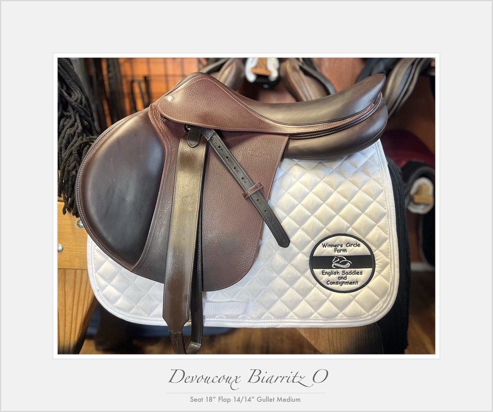 REDUCED Devoucoux Biarittz O Jump Saddle. 18” M