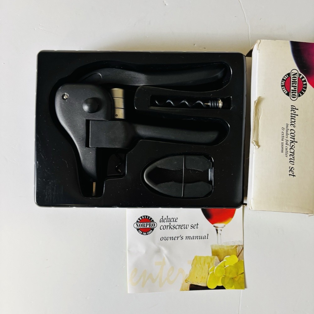 Norpro Corkscrew Deluxe Box Set NEW-IN-BOX Cool Set. Clean.