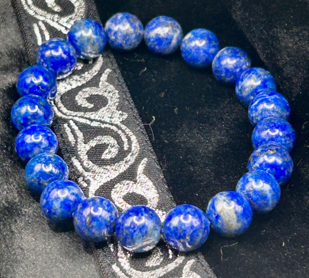 Lapis Lazuli Beaded Stretch Bracelet