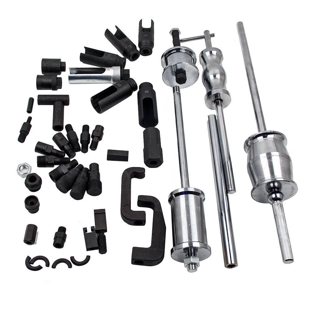 Auto Truck Diesel Injector Extractor Slide Hammer Puller Adapter Tool Kit 40PC
