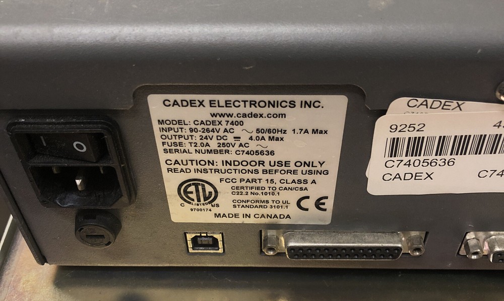 Cadex C7400 4 Station Battery Analyzer