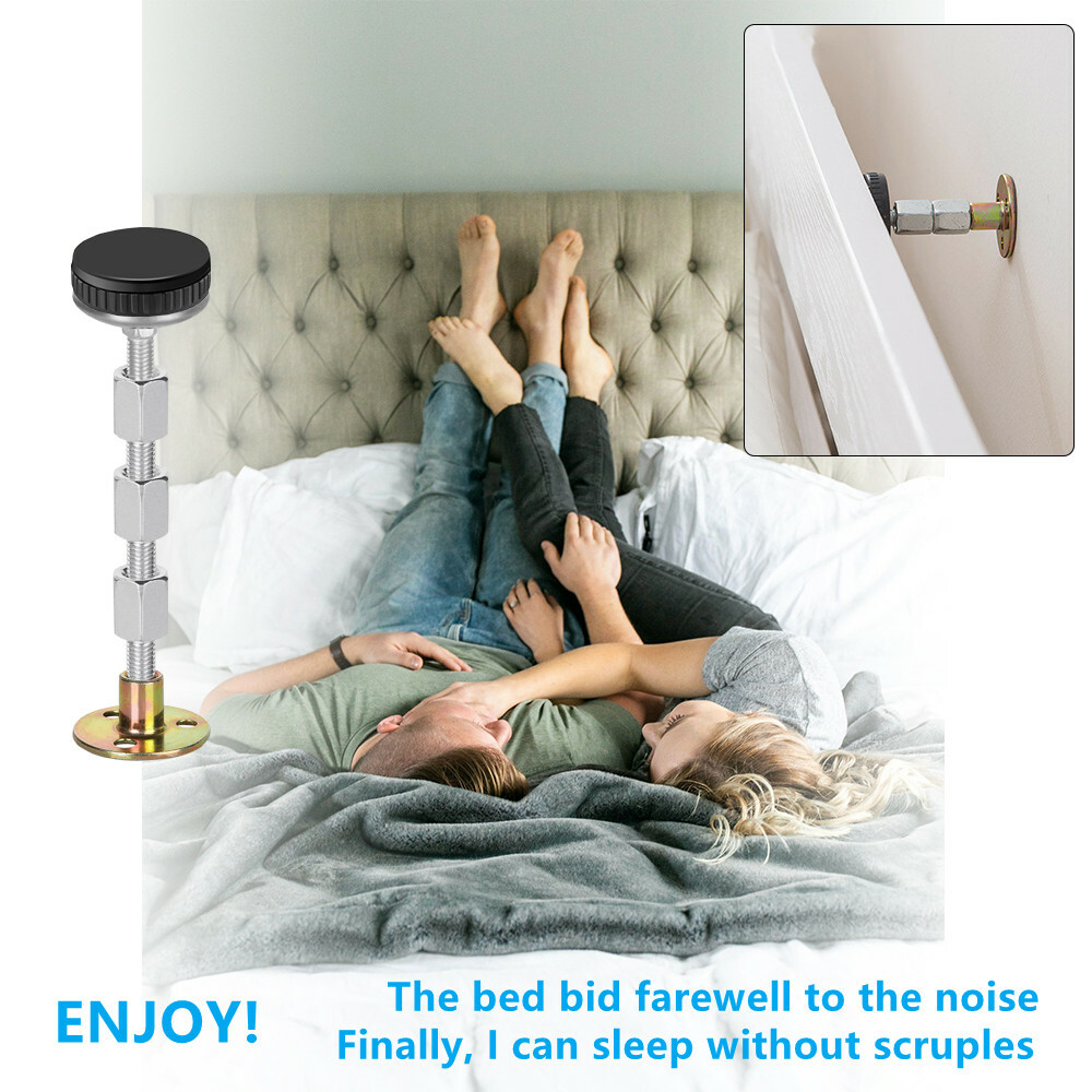 4 Pcs Adjustable Threaded Bed Frame Anti-Shake Tool Telescopic Support Stabilise