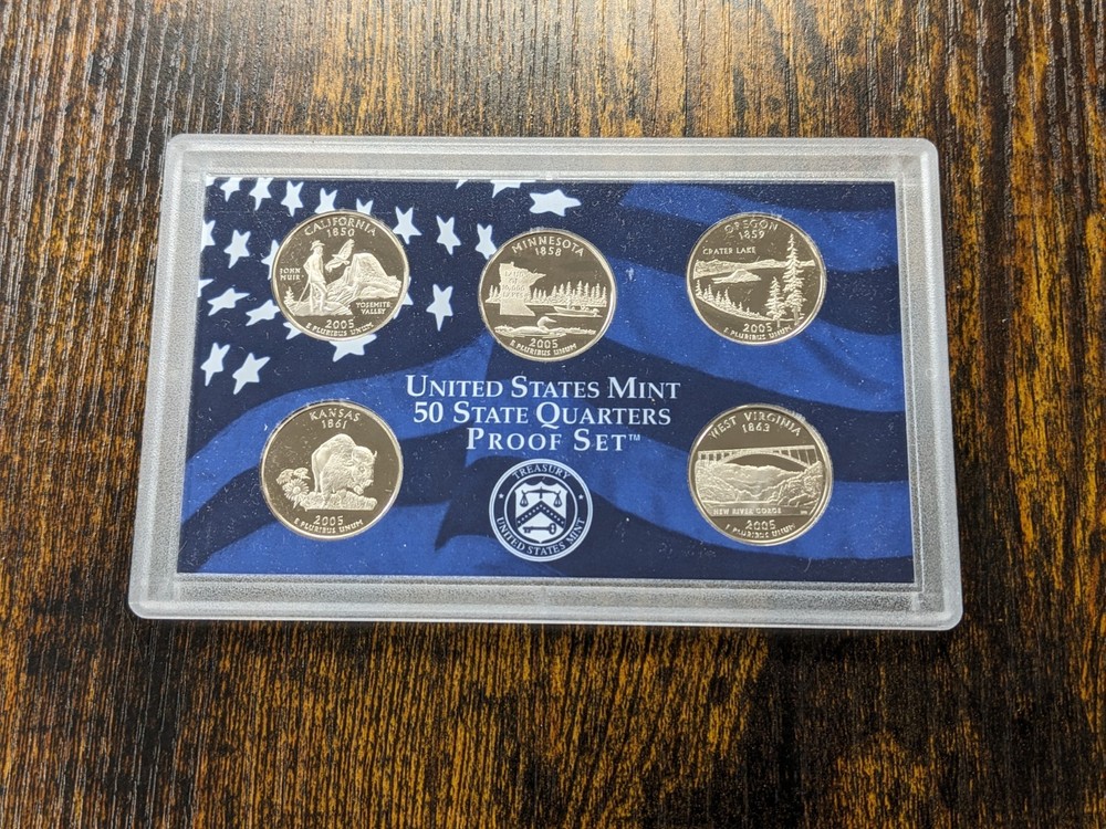 2005-s QUARTER Proof Set. JUST AS PICTURED.