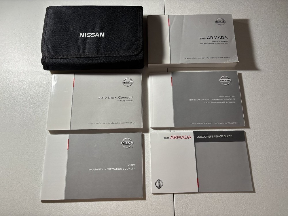 2019 Nissan Armada Owner's Manual OEM Set