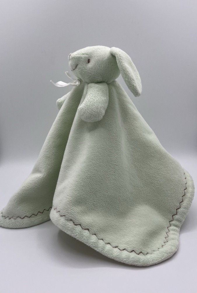 Blankets & Beyond Mint Green Bunny Rabbit Security Blanket