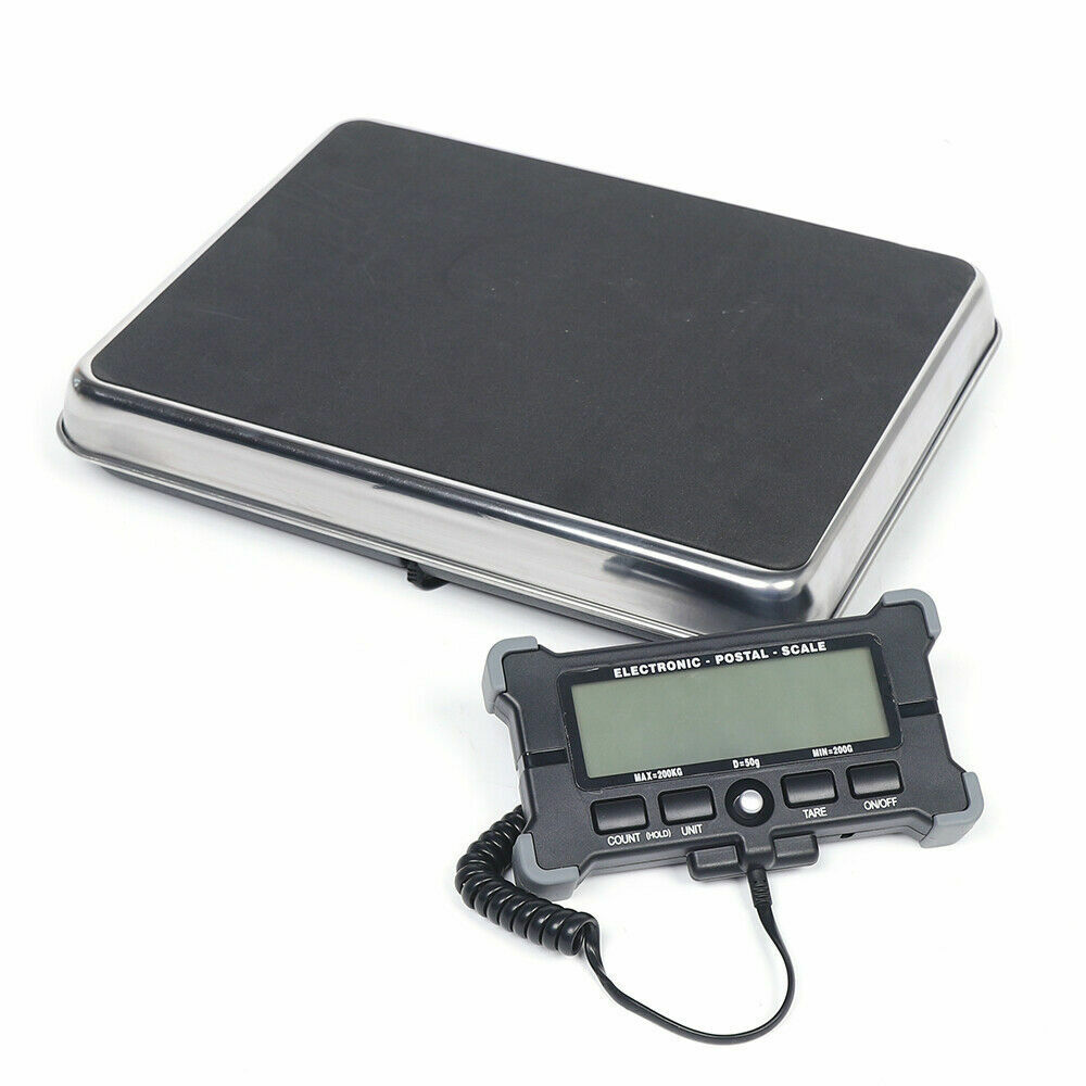 12.4" × 9.8" Digital Mail Parcel Scale with LCD Display, 200 kg Capacity