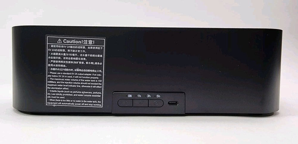 DQ709 Flame Aromatherapy Diffuser Ultra-Quiet USB Air Humidifier, Black