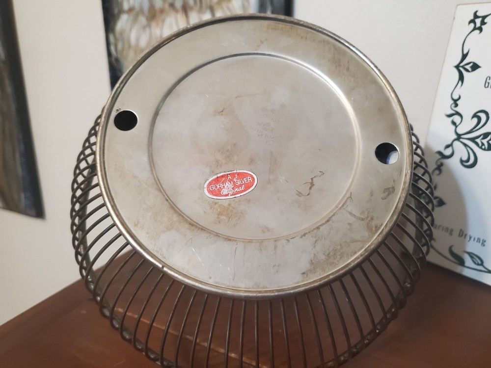 Vintage Gorham Silver Original Wire Bowl