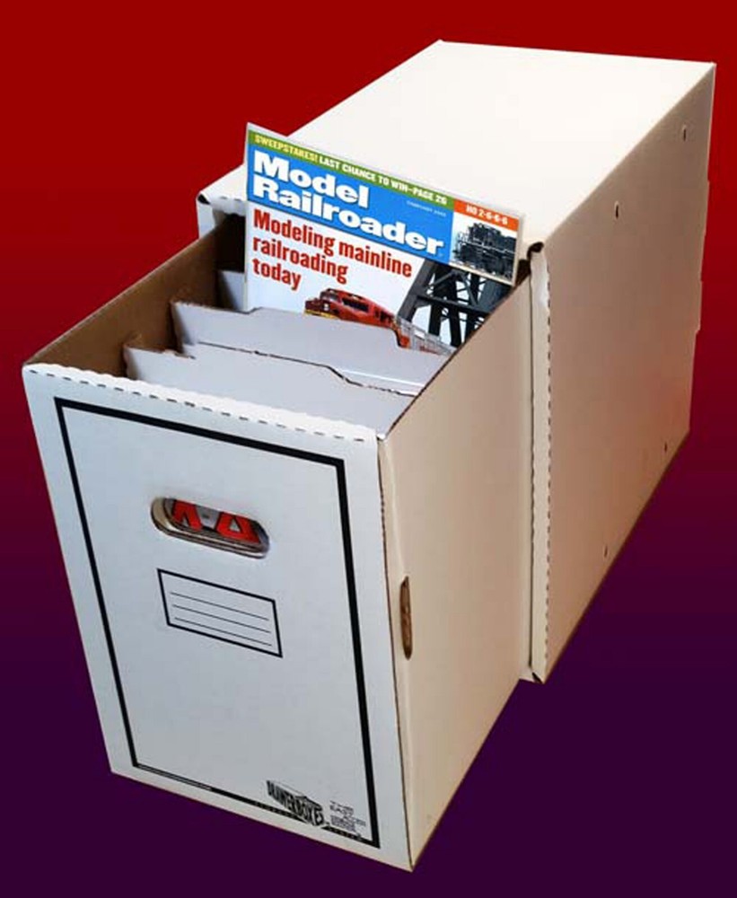 4 Pk MAGAZINE DrawerBoxes w/4 BoxSort Rails Magazine CGC Storage Boxes Stackable