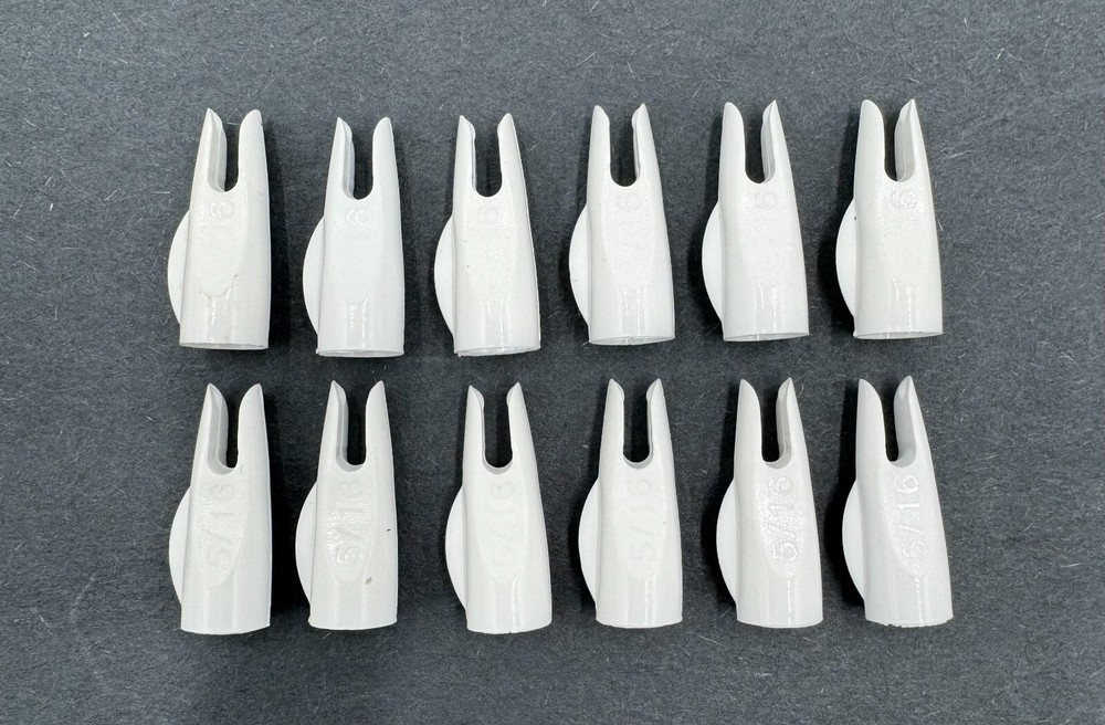 Bohning Classic Nocks 5/16ths White, 100 pack