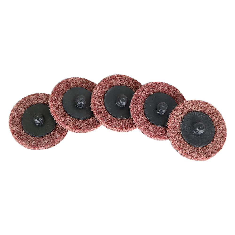 50 Pcs 2" Medium Surface Conditioning Discs Roll Lock Die Grinder Sanding Pads