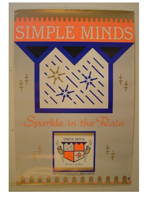 The Simple Minds Poster Sparkle In The Rain Old