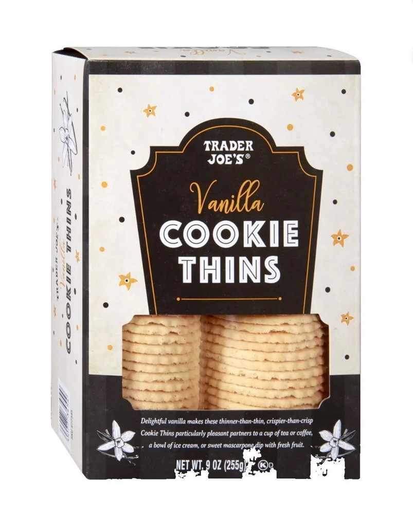 3 🤎 Boxes Trader Joe's Vanilla Cookie Thins 9oz Each Box