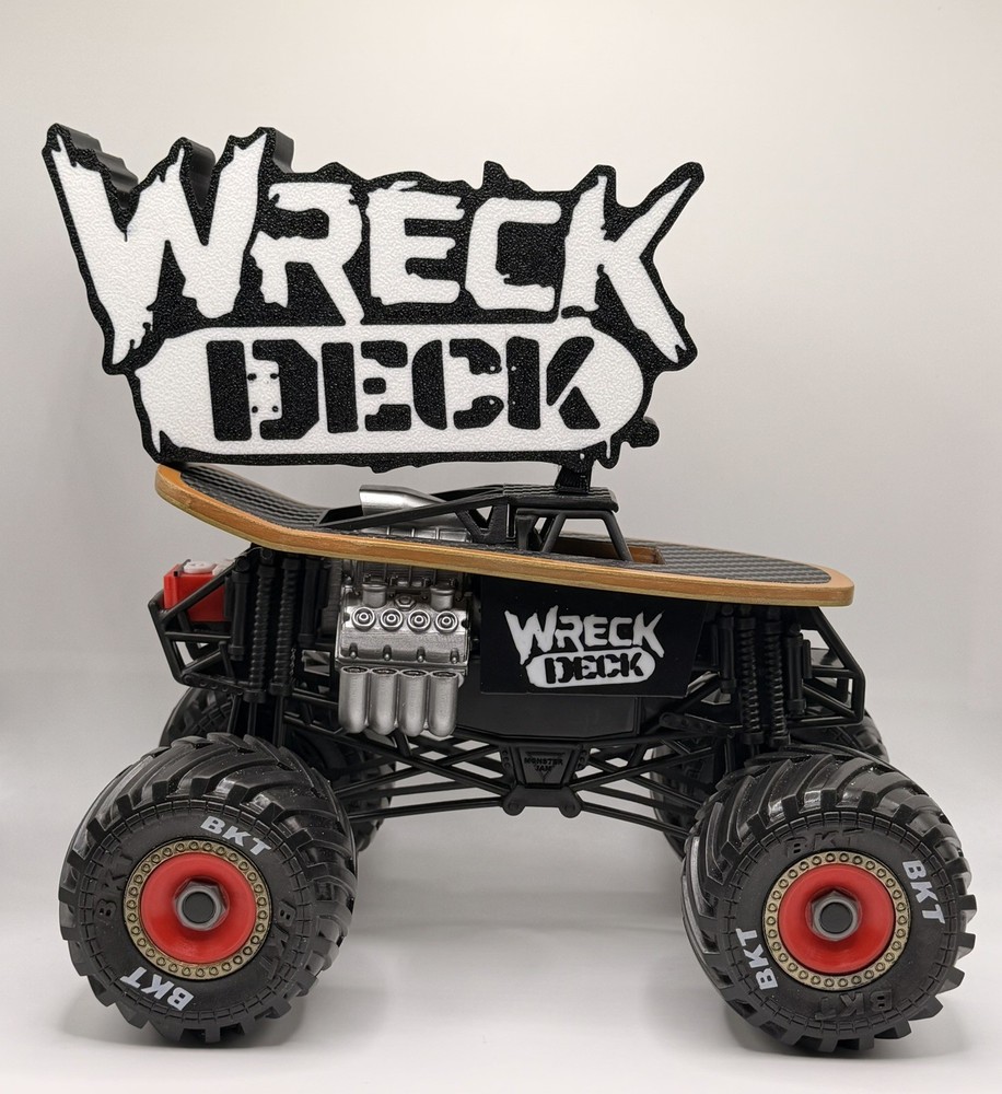 Wreck Deck Custom BLACKBOX 3D Printed Skate Wheel Inserts for Spin