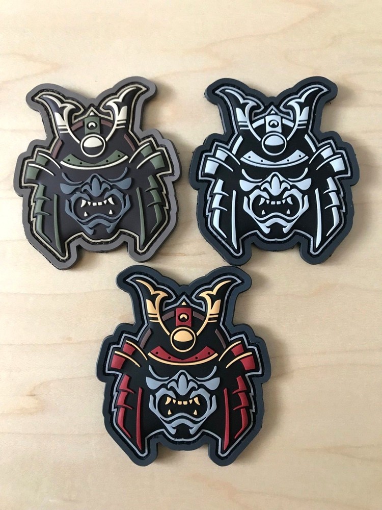 Samurai Head PVC Morale Patch