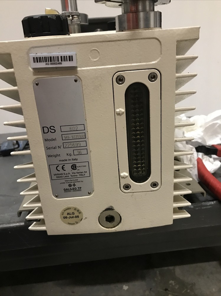 Varian DS 602 Pump / Runs but poor suction