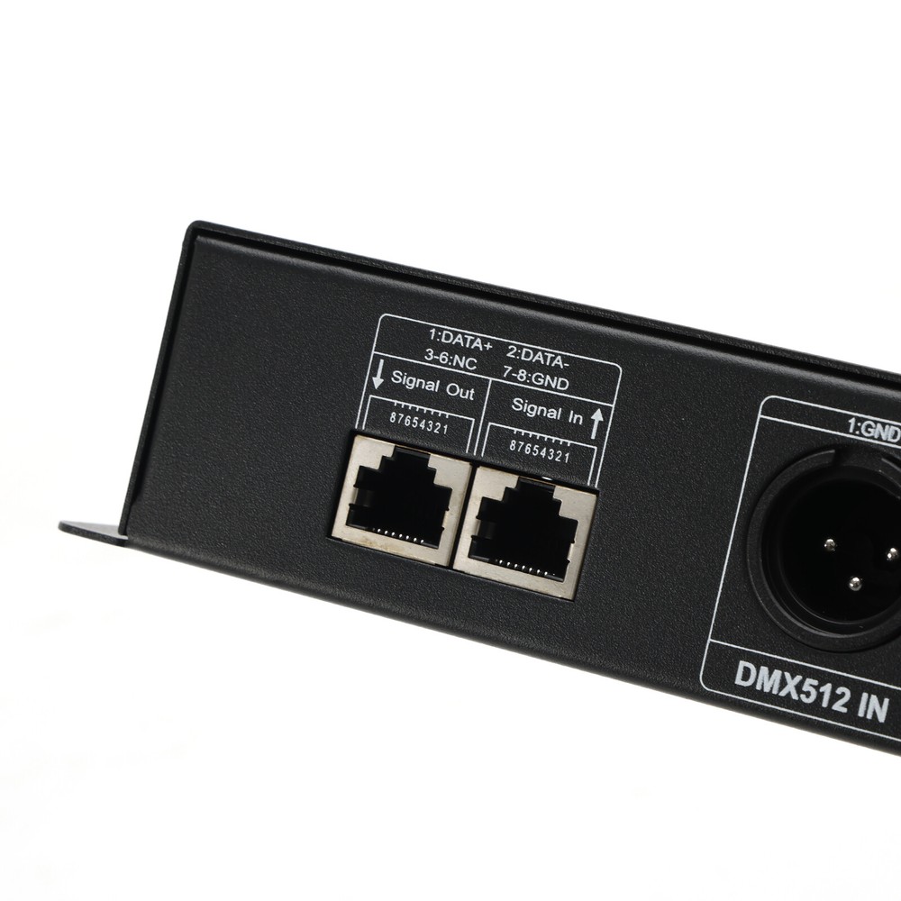 24 Channel DMX 512 Decoder RGBW PWM Dimmer Driver LED Strip Light Controller US